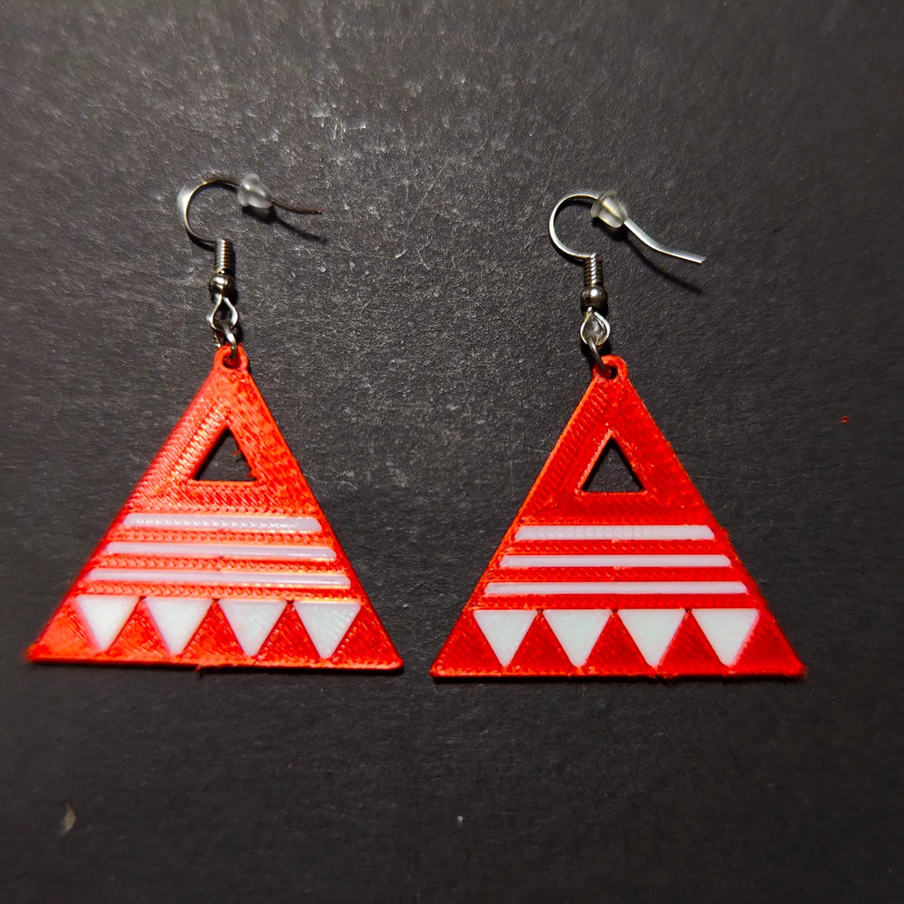 Pyramid of Signals Color Earrings view 4