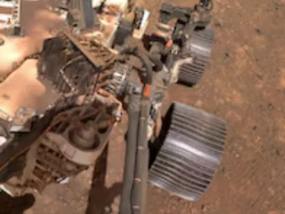 Marsrover maquette zonder banden
