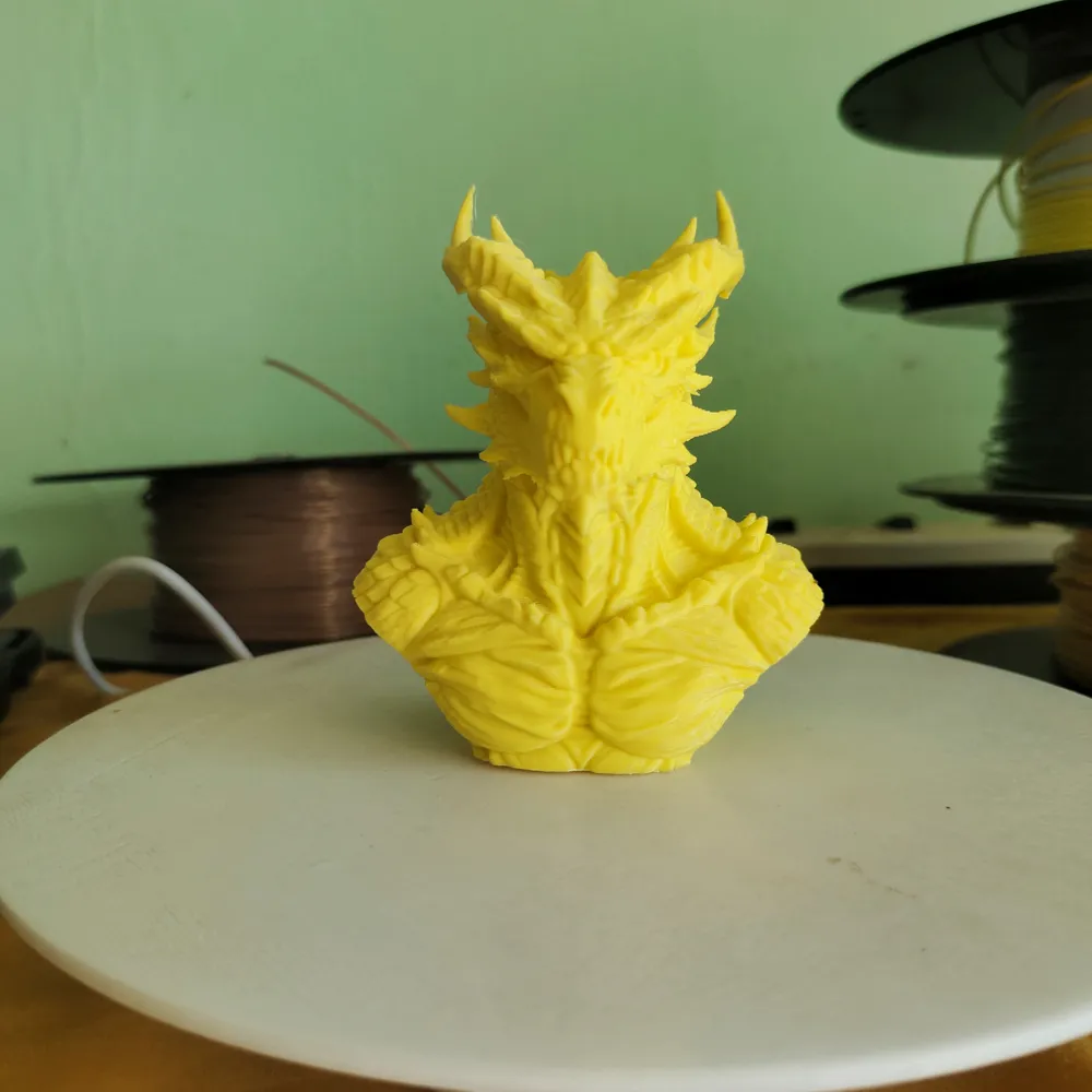 Dragon Bust 3D Print Model 331 - Free 3D Print Model - MakerWorld