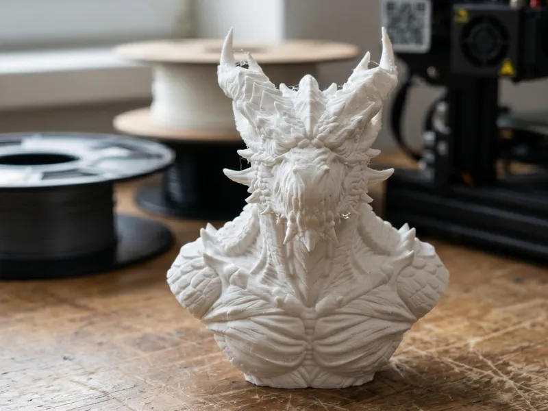 Dragon Bust 3D Print Model 331