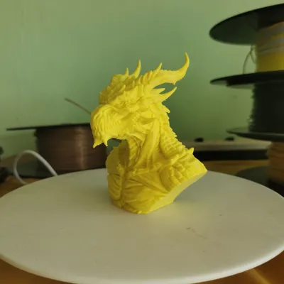 Dragon Bust 3D Print Model 331 - Free 3D Print Model - MakerWorld