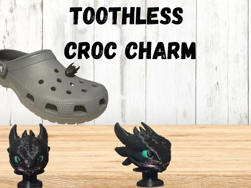 Toothless Croc Charm