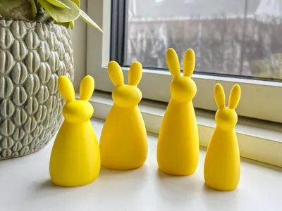 Minimalist Scandinavian Easter Bunny Set