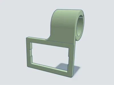 Hygrometer hanging mount for 1/2 in PVC pipe
