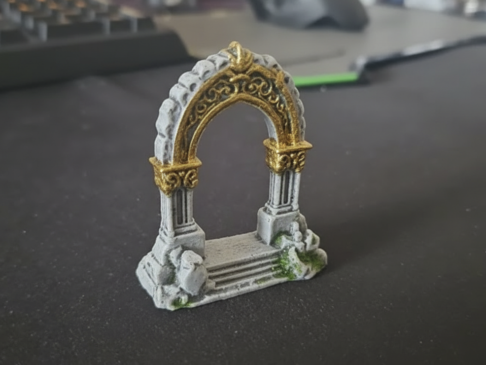 Fantasy archway stone portal - Tabletop miniature