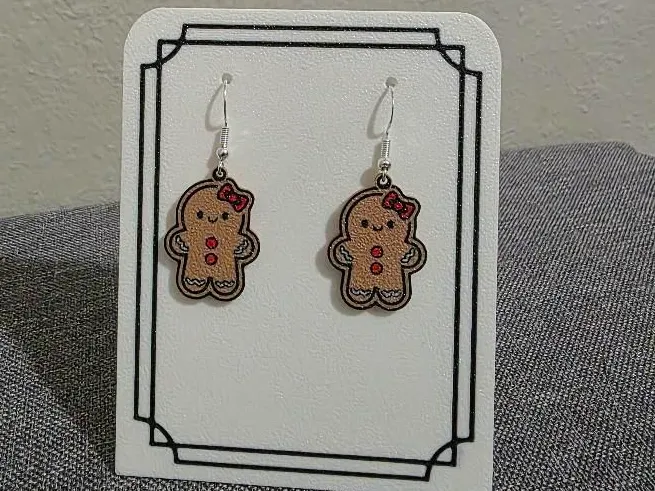 Gingerbread Boy and Girl Earrings