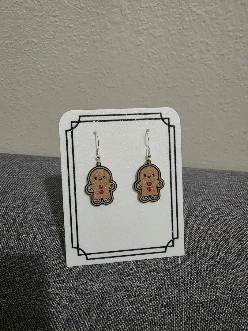 Gingerbread Boy and Girl Earrings view 3