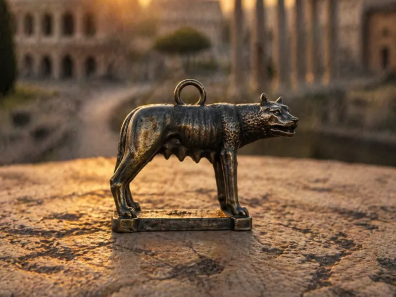 portachiavi lupa di roma