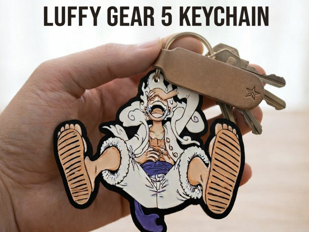 Luffy Gear 5 - Multi-Color Keychain (4 & 8 Colors)