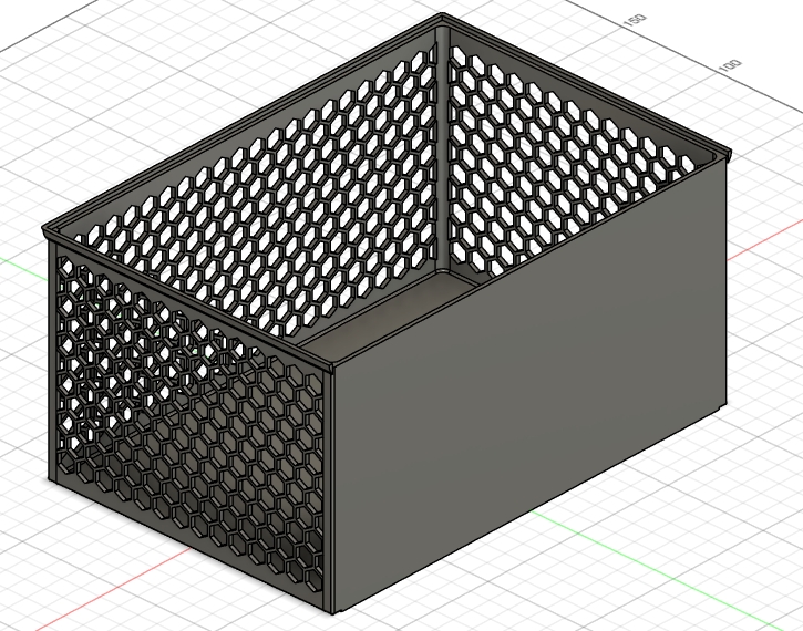 Miniatura 3 do modelo 3D 镂空收纳盒（省材，可堆叠版）