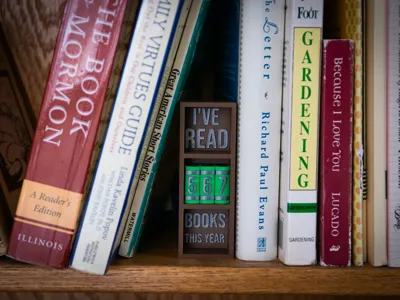 Cute book counter book nook