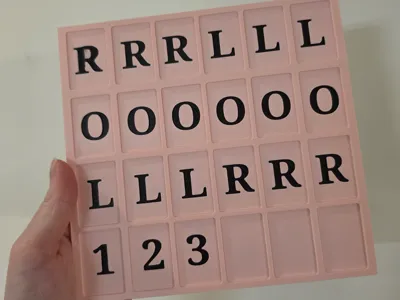 Mahjong Solo Practice Board Pink & Black