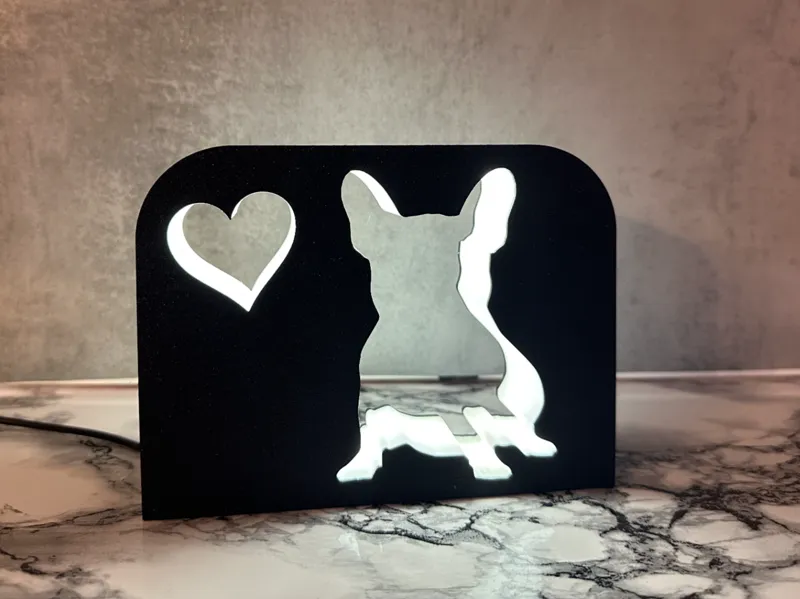 French bulldog lamp