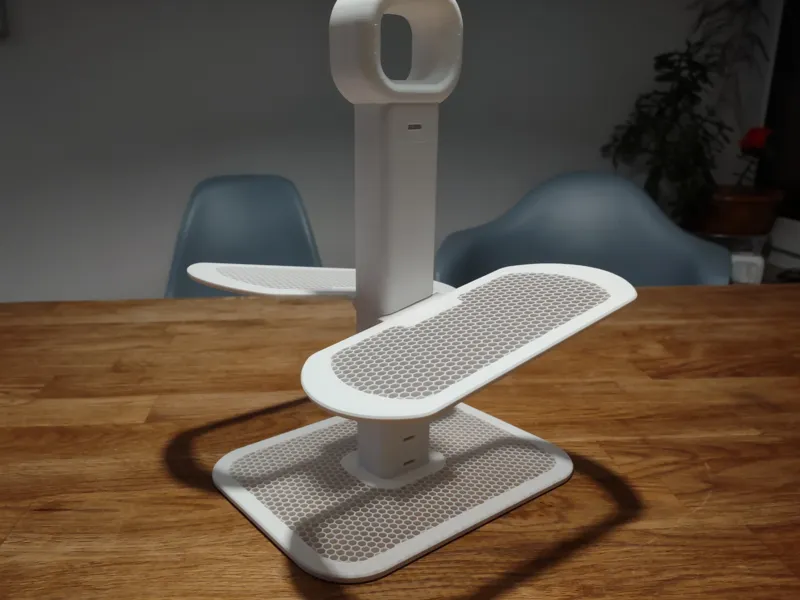 ShoeRackStack V2: modularer stapelbarer Schuhstand