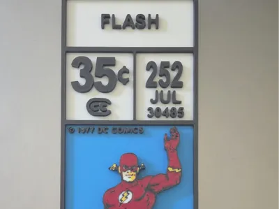 Flash DC Corner Box Comic Art Decoration