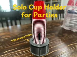 Ultimate High Capacity Solo Cup Holder for Parties