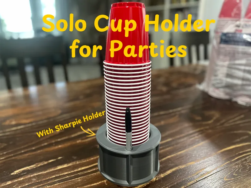 Ultimate High Capacity Solo Cup Holder for Parties