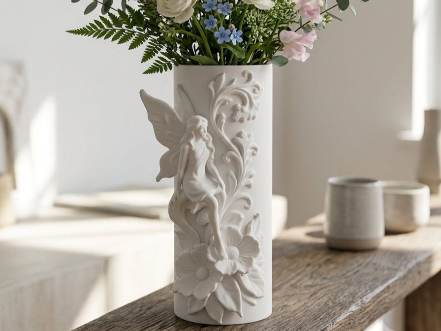 Vaso Incantato - Fata e Fiori