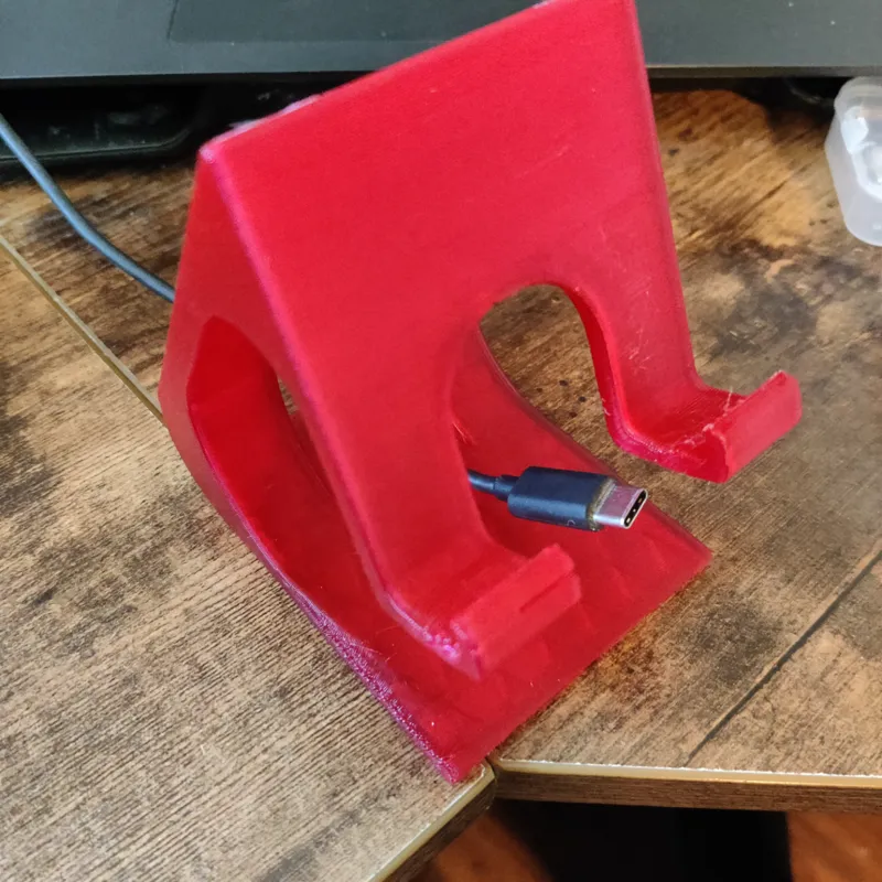 Phone Stand with cord keeper