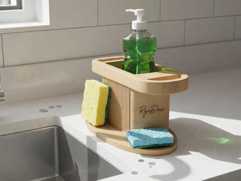 Porta Detersivo/Spugnette cucina in stile Japandi