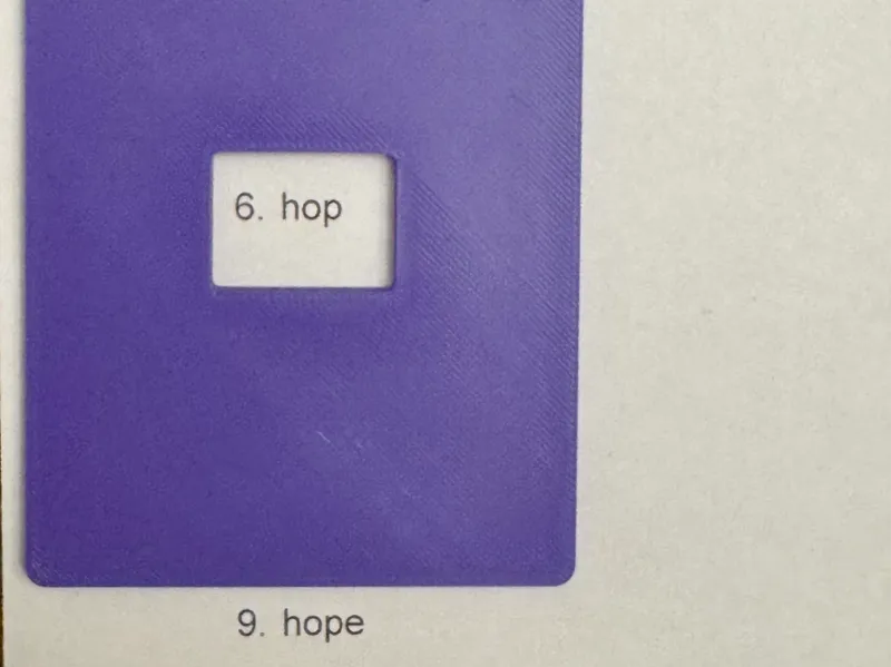 Spelling Word Focus Tool