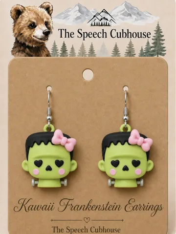 Pendientes: Kawaii Frankenstein Earrings — vista de referencia 2