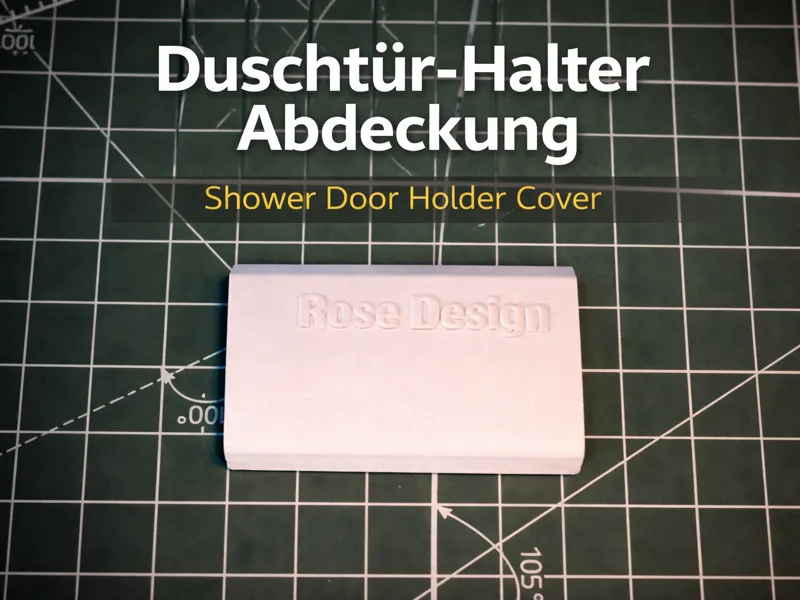 Duschtür-Halter Abdeckung/Shower Door Holder Cover