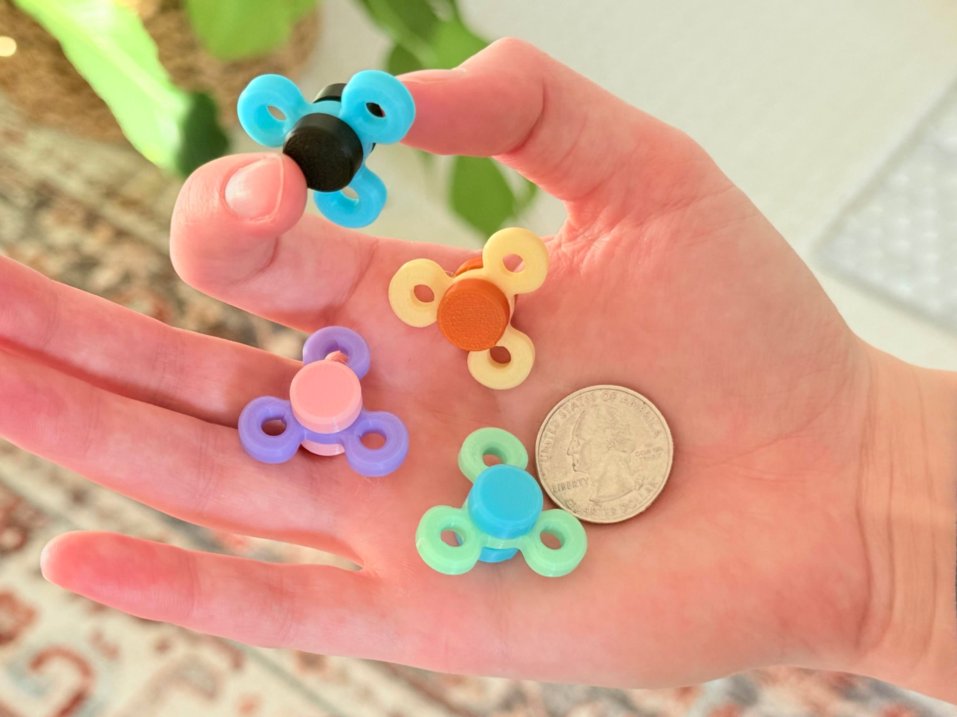 Mini Fidget Spinner - 2g & Easy Assembly