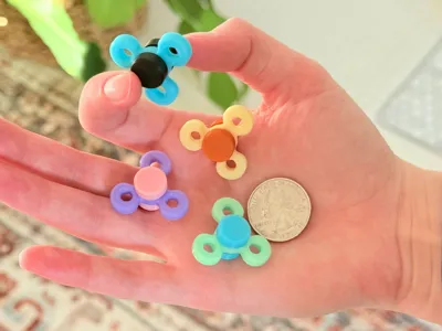 Mini Fidget Spinner - 2g & Easy Assembly