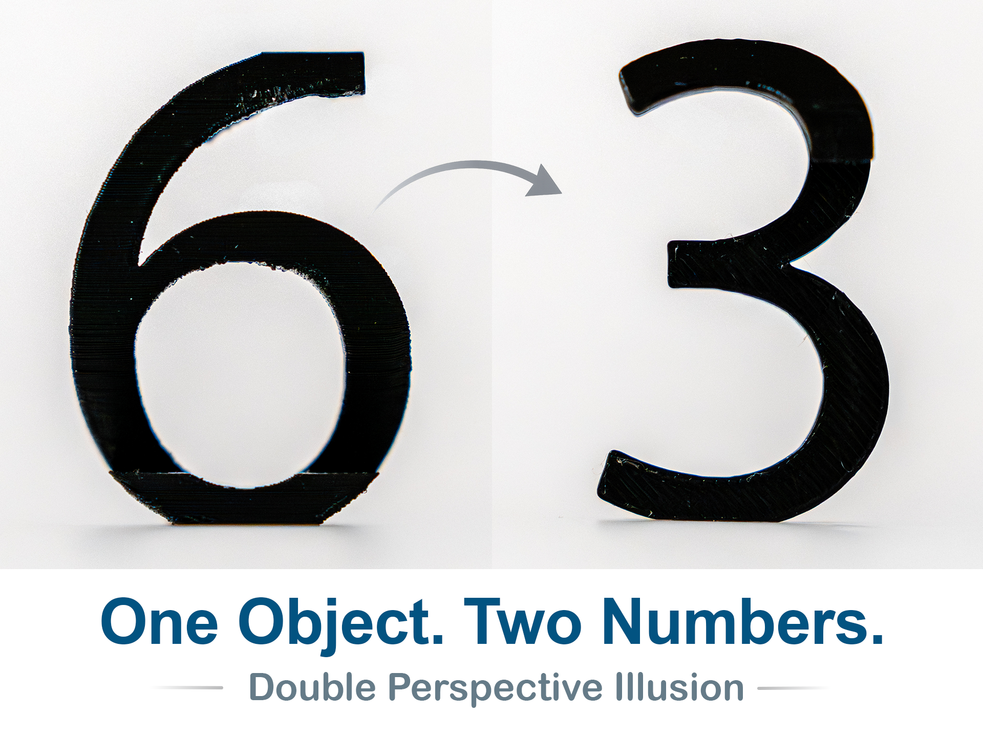 Number 63 Optical Illusion (10-99 available)