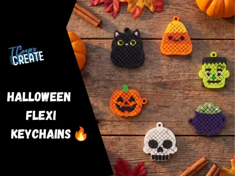 Llavero: Halloween Flexi Keychain Collection - 6 Designs — referencia de MakerWorld