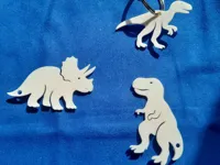 Lot de porte-clés dinosaures minimalistes — photo 2