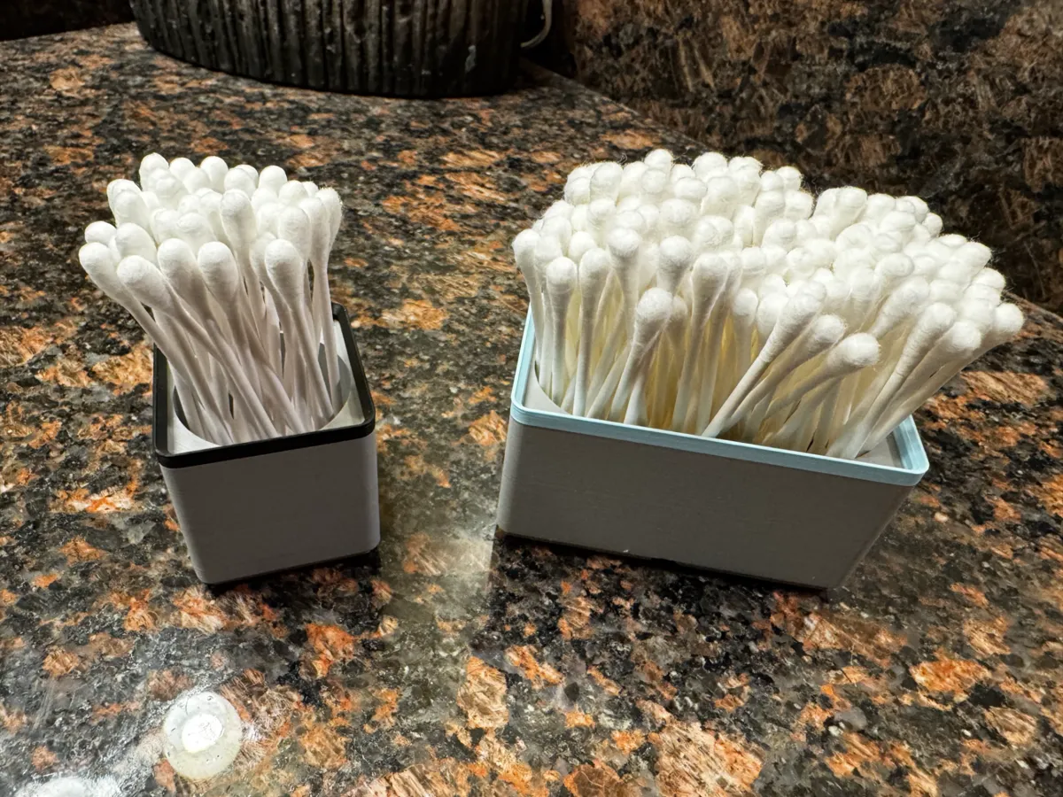 Gridfinity Bathroom Organizer - Q-Tip Bin - Free 3D Print Model ...