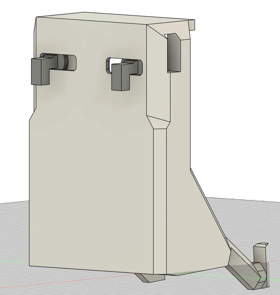 Miniatura 2 do modelo 3D 墨将彩虹2Pro手柄磁吸充电支架（洞洞板壁挂版本）