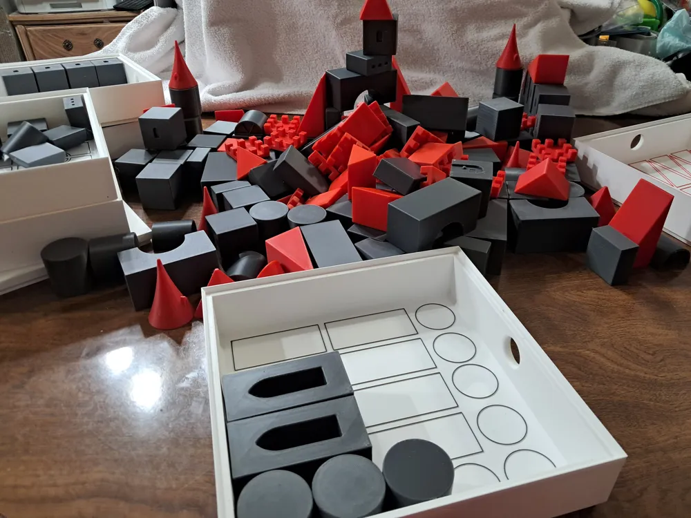 Castle Blocks with Custom Boxes - Free 3D Print Model - MakerWorld