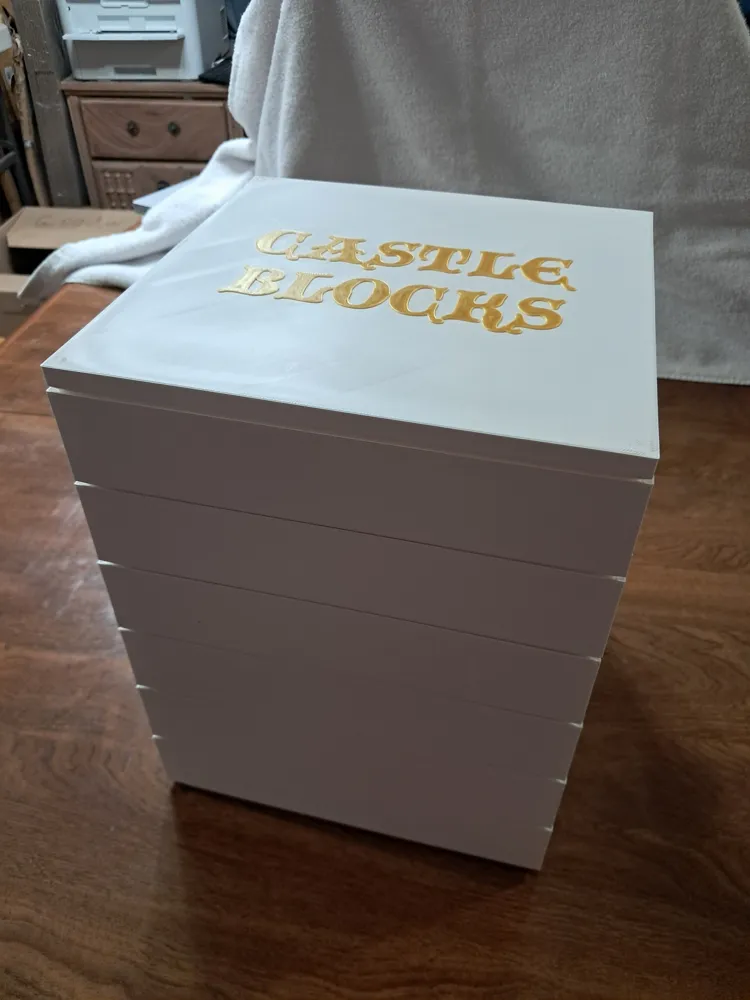 Castle Blocks with Custom Boxes - Free 3D Print Model - MakerWorld