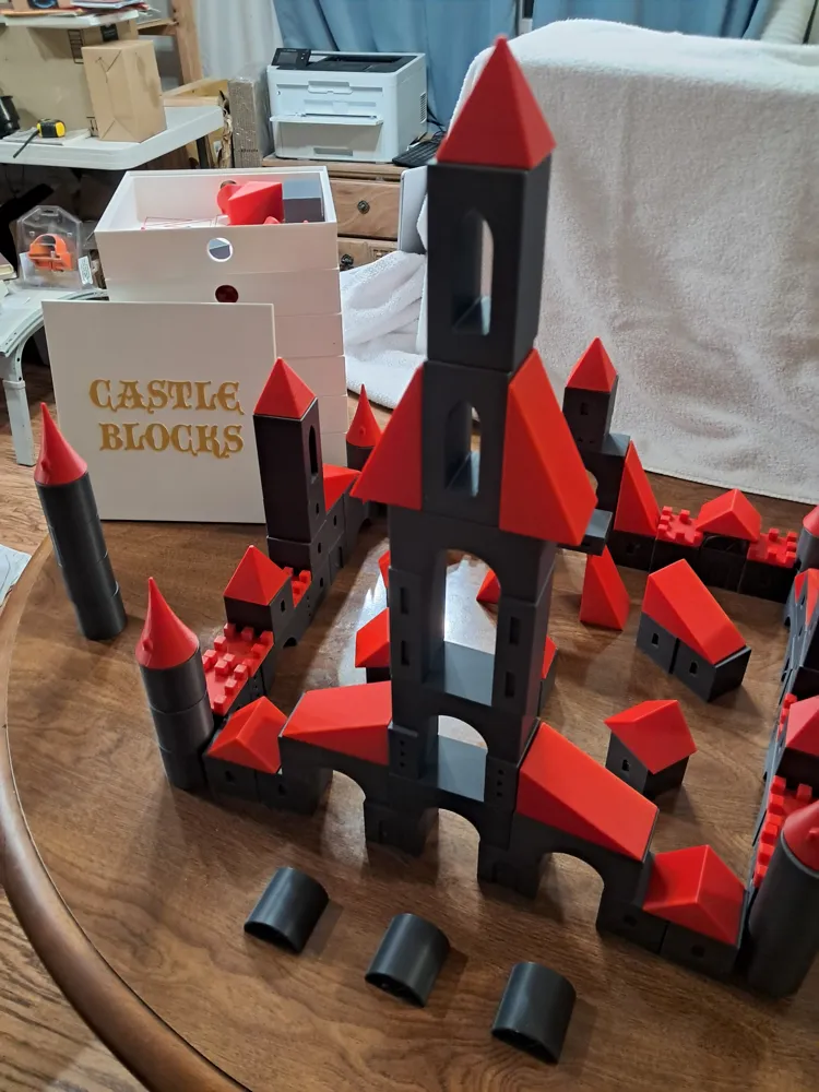 Castle Blocks with Custom Boxes - Free 3D Print Model - MakerWorld