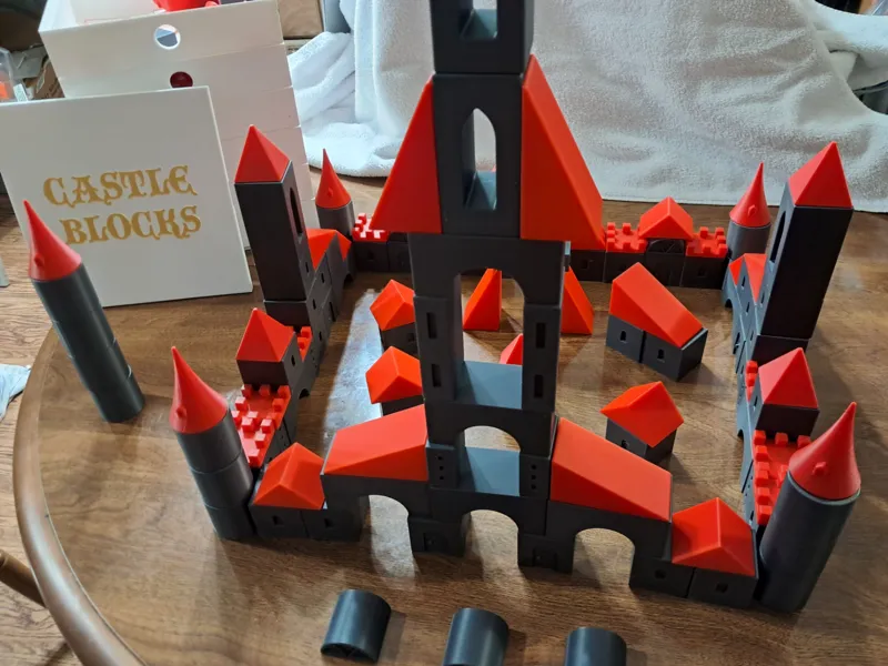 Castle Blocks with Custom Boxes