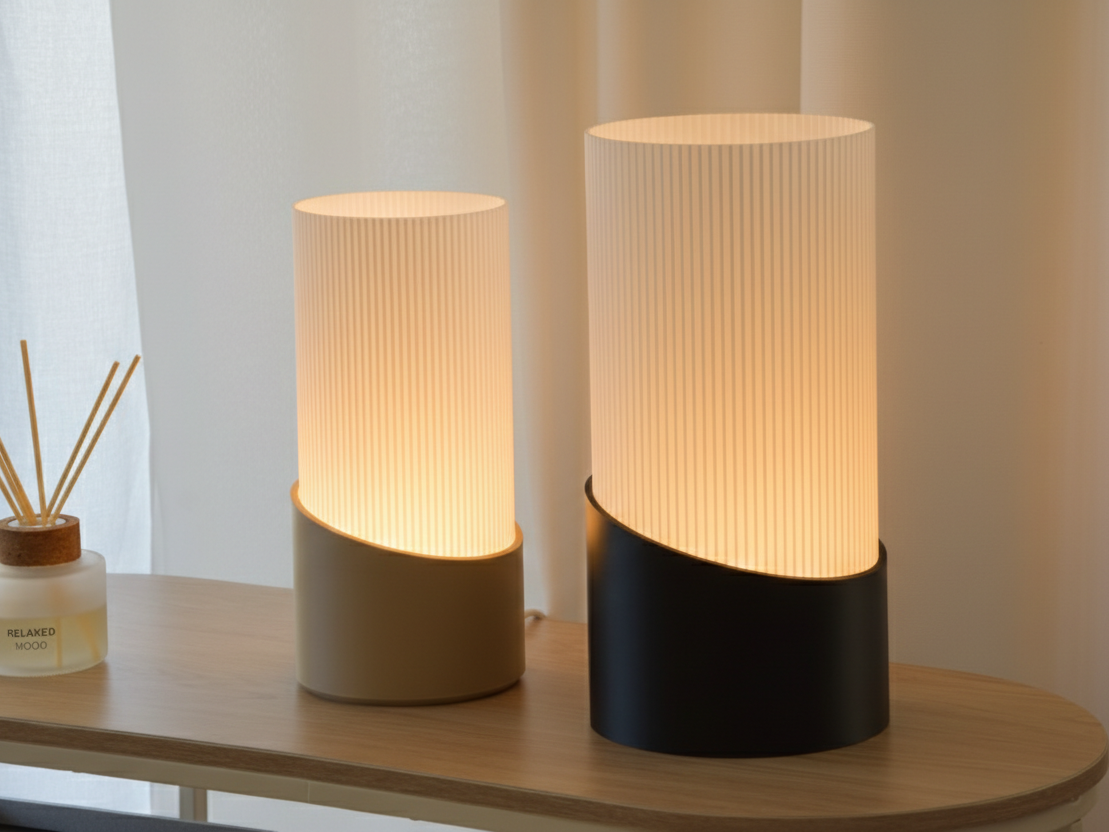 Japandi Column Lamp-E14/E27/kit001-STRÅLA-2 Sizes 