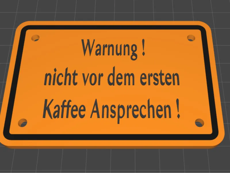 Warnung Kaffee