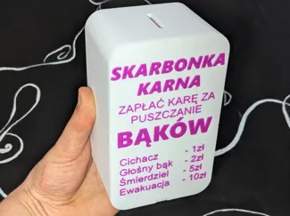 Skarbonka karna za puszczanie bąków