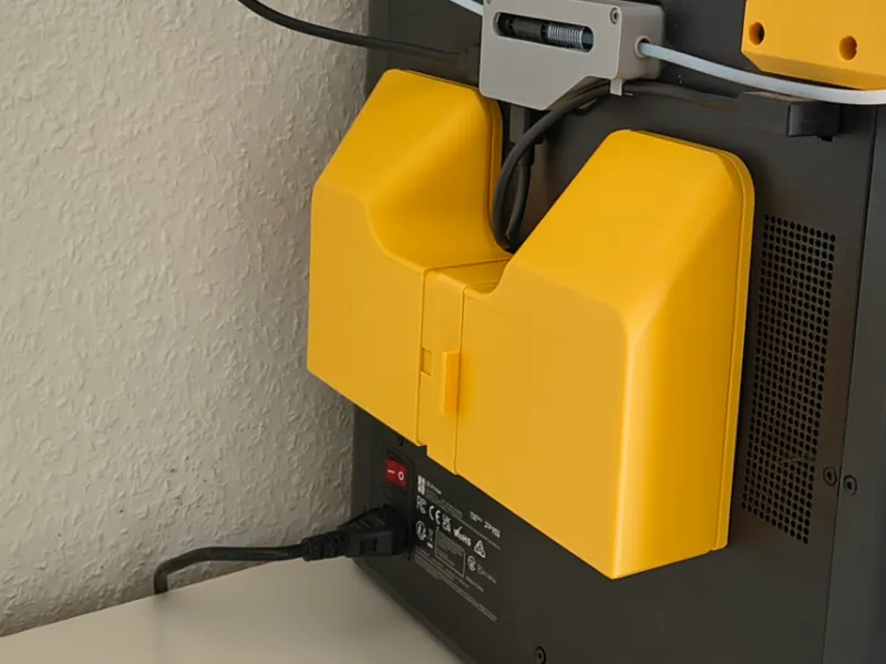 P1S Umluft Kanal inklusive Poopshoot Klappe