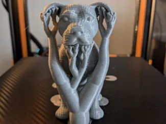 Crochet knitted effect Amstaff Puppy