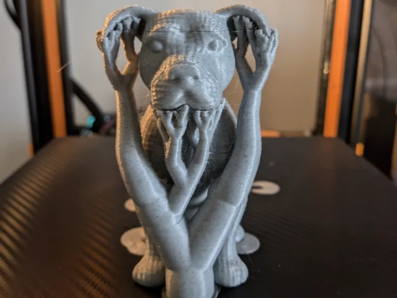Crochet knitted effect Amstaff Puppy