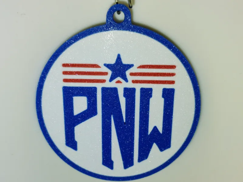 PNW Patriot Keychain