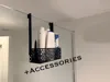 Shower Basket Glass Wall 8mm + Accessories 