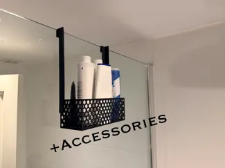 Shower Basket Glass Wall 8mm or 10mm