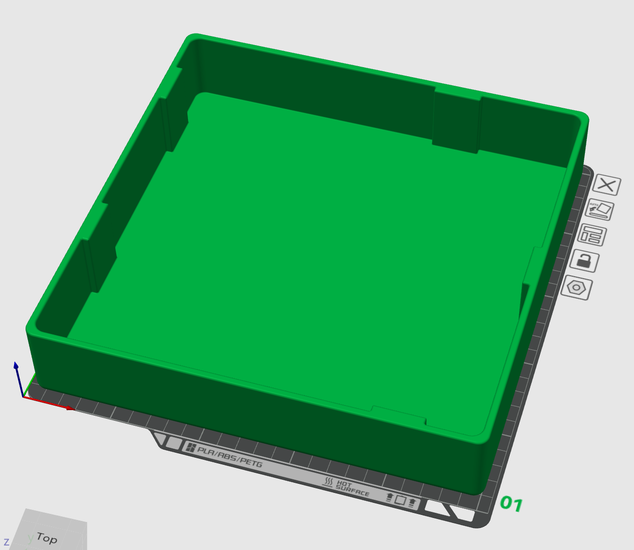 Miniatura 5 do modelo 3D Magnet Tile Storage