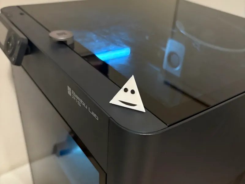 Triangle with a face