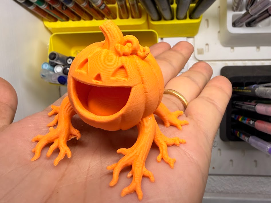 mascota calabaza de halloween 3D model